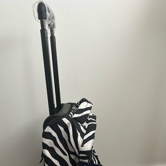 Jansport Black and White Zebra Rolling Backpack - Picture 5 of 8